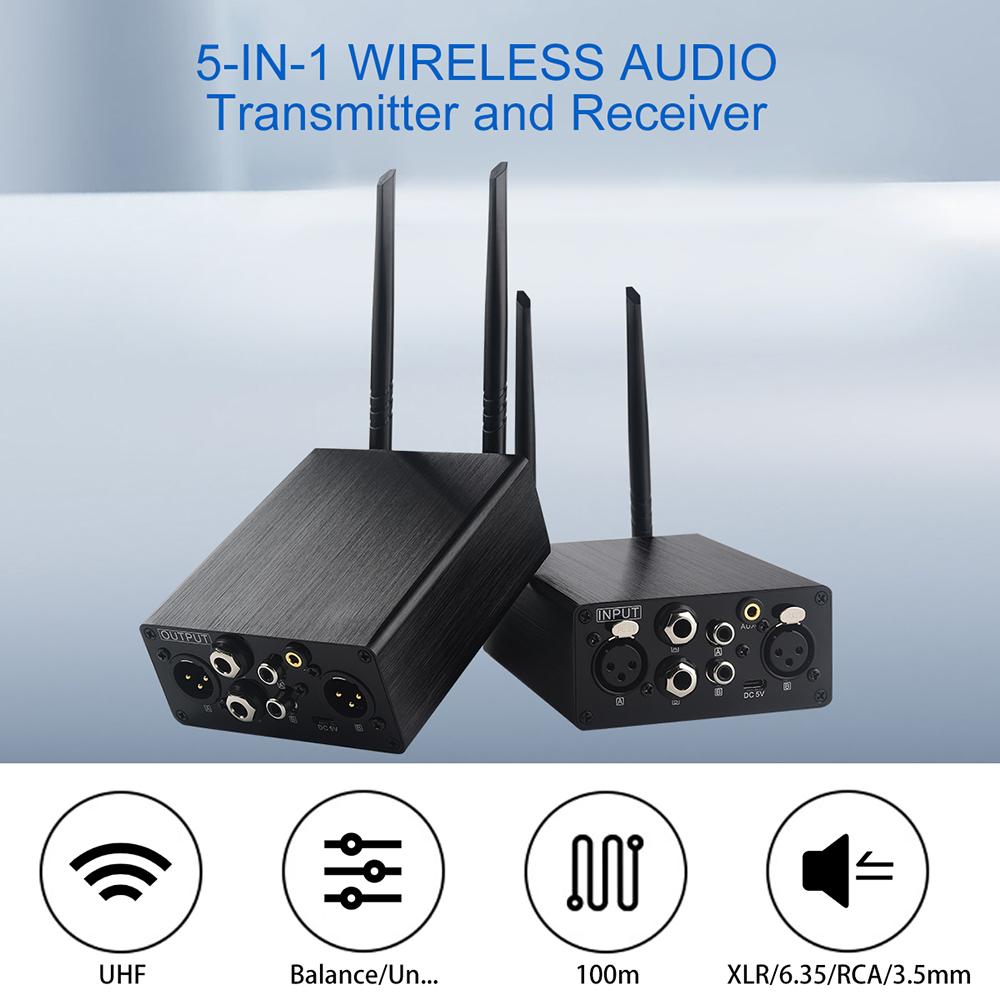 Measy AU680AR2 low-latency Hi-Fi wireless audio system with 20 selectable channels