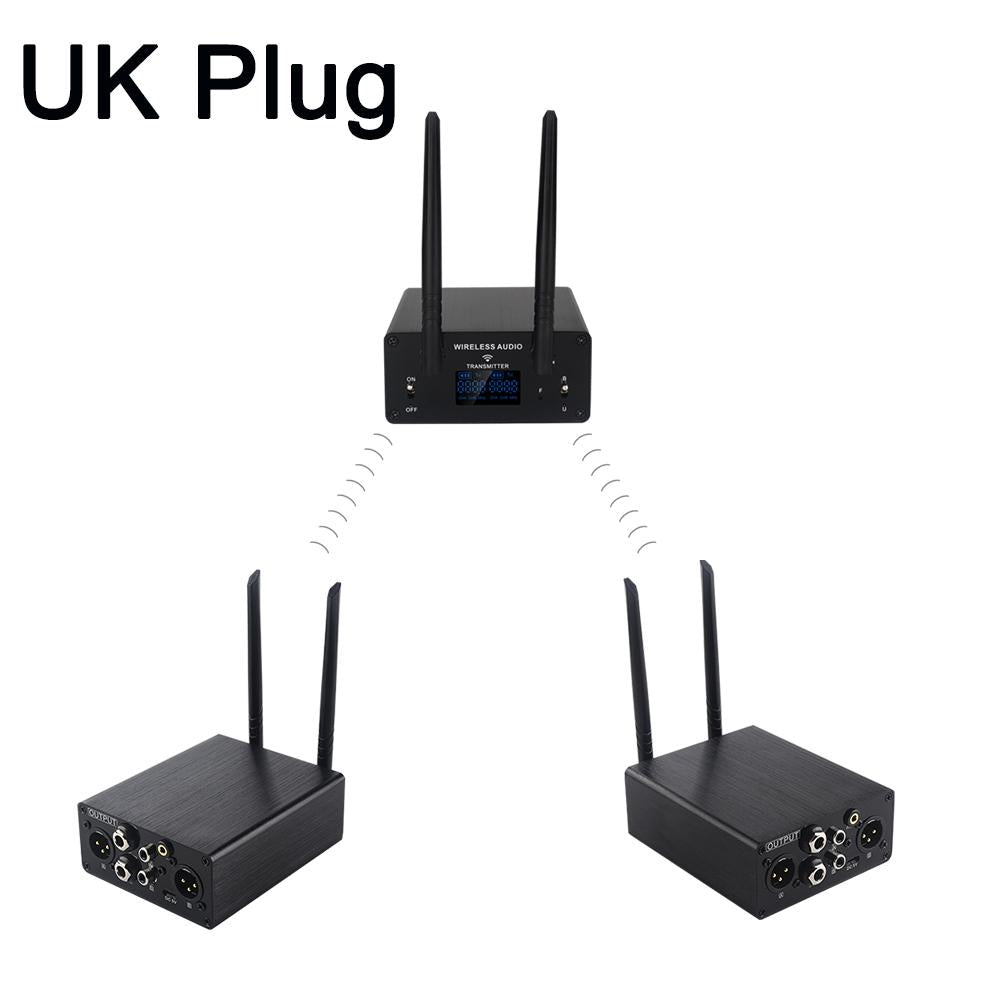 Measy AU680AR2 wireless XLR audio transmitter and receiver 2-set with UK plug