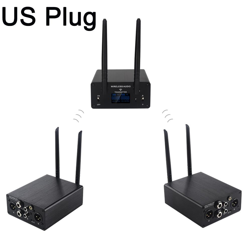 Measy AU680AR2 wireless XLR audio transmitter and receiver 2-set with US plug