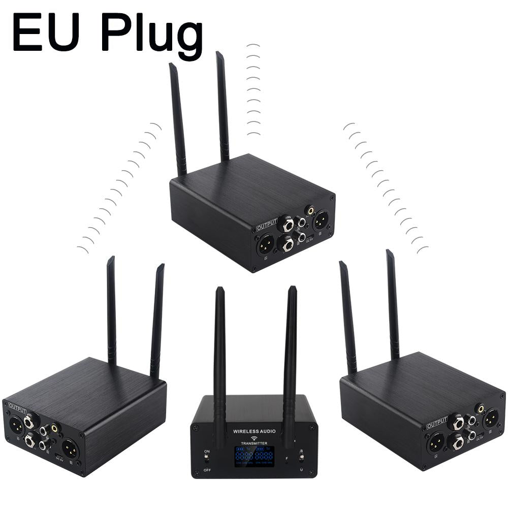 Measy AU680AR3 wireless XLR audio transmitter and receiver 3-set with EU plug