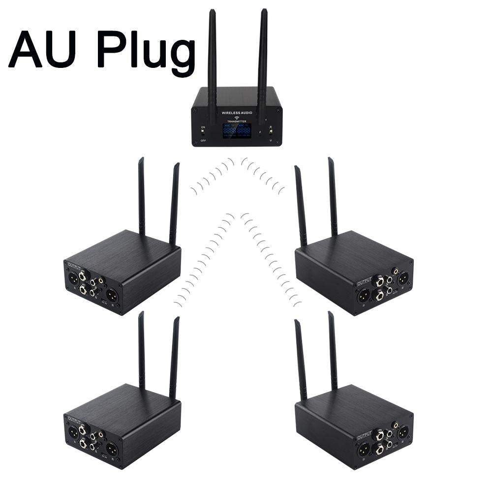Measy AU680AR4 wireless XLR audio transmitter and receiver 4-set with AU plug