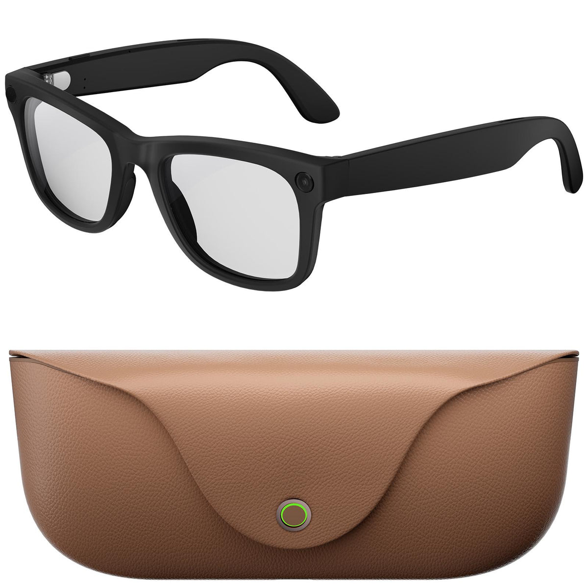 MT5 Ultra 8MP AI Smart Glasses with Charging Case & WiFi product view
