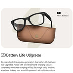MT5 Ultra 8MP AI Smart Glasses with Charging Case & WiFi — AI voice and translation features
