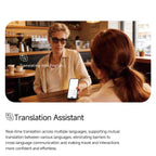 MT5 Ultra 8MP AI Smart Glasses with Charging Case & WiFi — comfort and lightweight frame