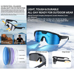 Q01 8MP Outdoor AI Sports Glasses with Stabilization — 8MP camera and hands-free capture