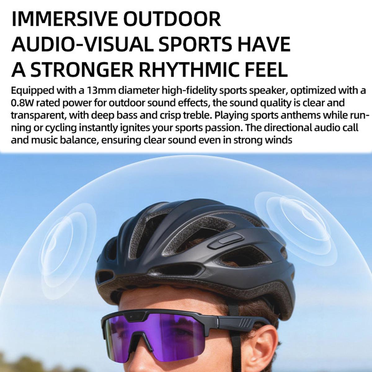Q01 8MP Outdoor AI Sports Glasses with Stabilization — battery life and charging