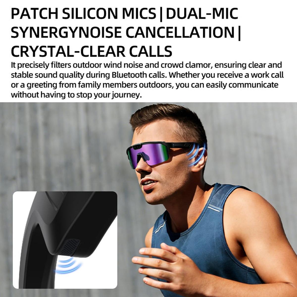 Q01 8MP Outdoor AI Sports Glasses with Stabilization — comfort and lightweight frame