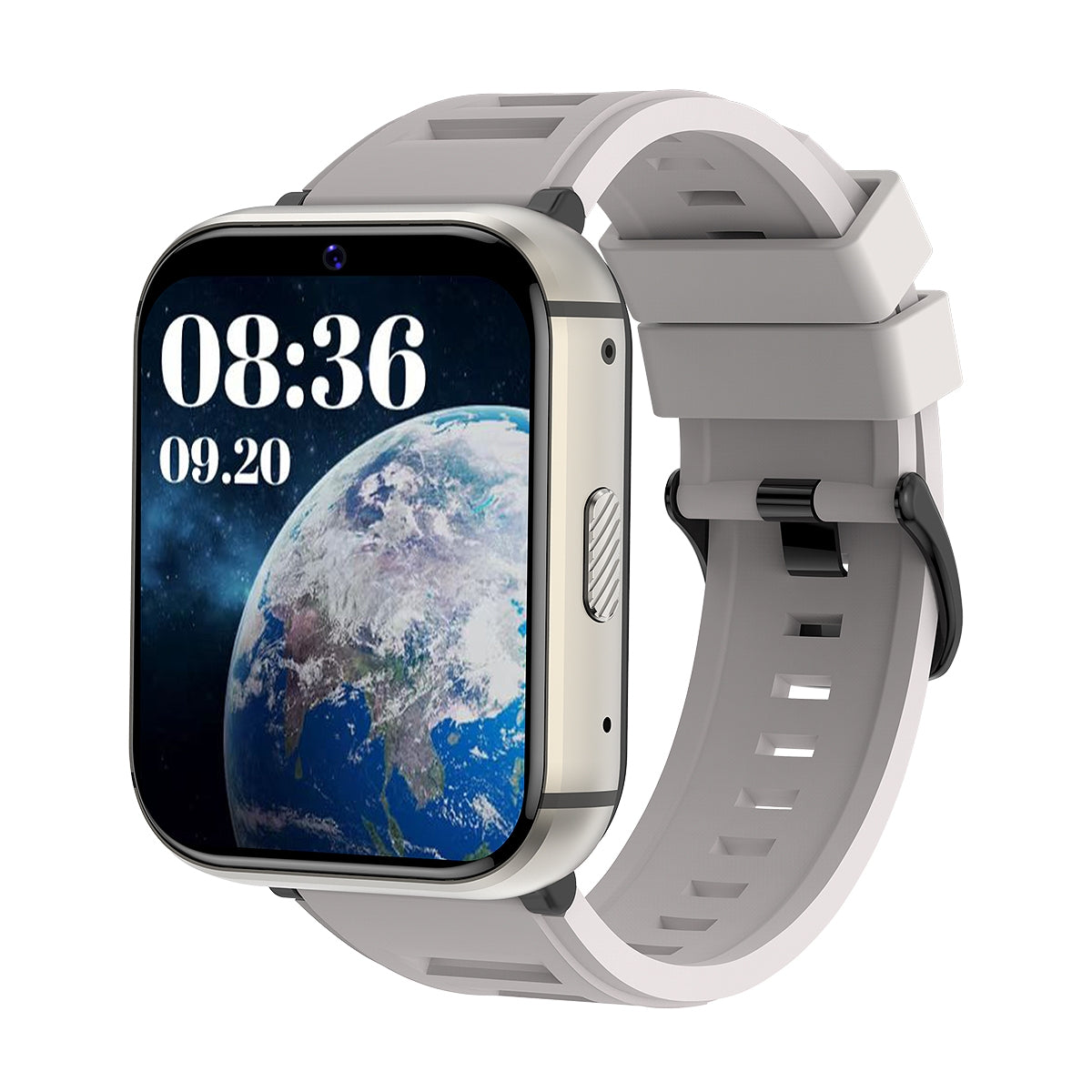 Q668 1.99-inch 4G Android Smart Watch, Silver color variant