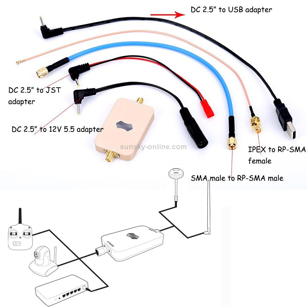 SH-RC24G3W 2.4GHz 3W RC signal amplifier detail 4