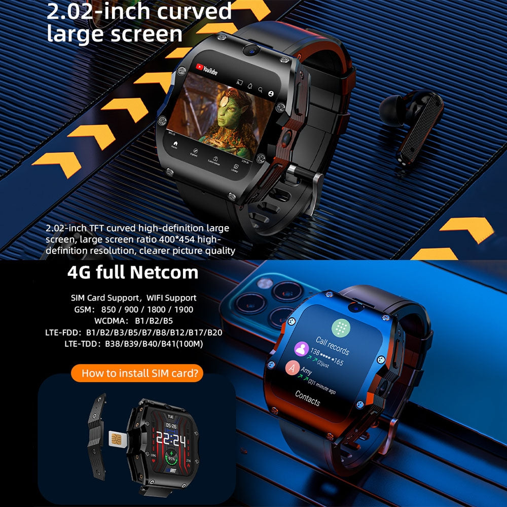 LOKMAT APPLLP 3 Max 2.02-inch 4G Smart Watch, Blue — product detail image 6