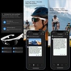 W640 8MP AI Cycling Smart Glasses with 6-Axis Stabilization — comfort and lightweight frame